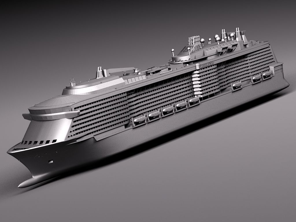 Quantum Of The Seas Cruise Ship 3D model_11