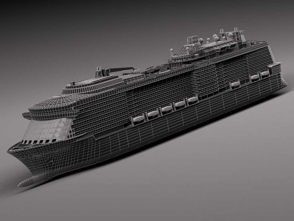 Quantum Of The Seas Cruise Ship 3D model_15