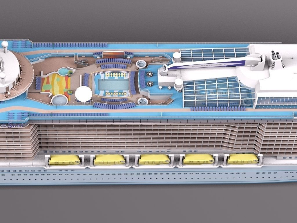 Quantum Of The Seas Cruise Ship 3D model_9