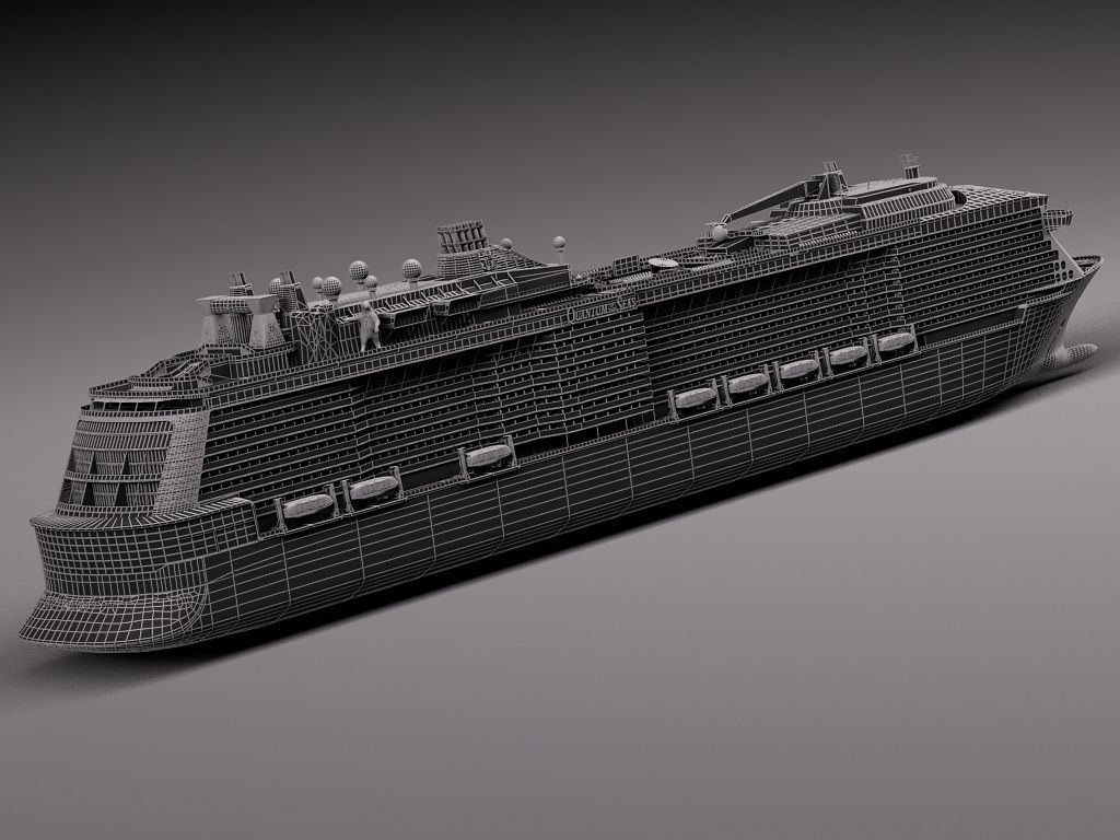 Quantum Of The Seas Cruise Ship 3D model_16