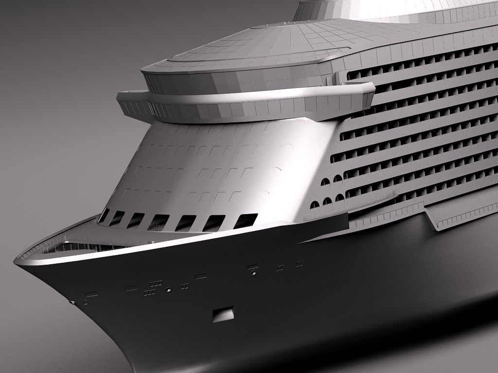 Quantum Of The Seas Cruise Ship 3D model_12