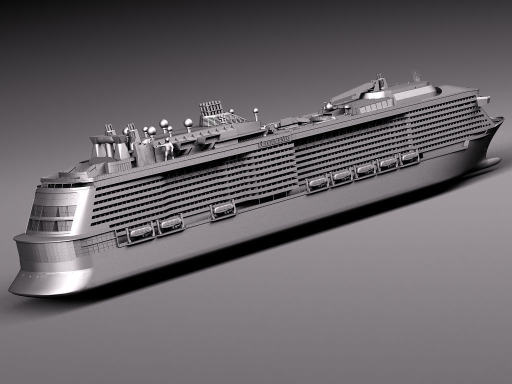 Quantum Of The Seas Cruise Ship 3D model_14