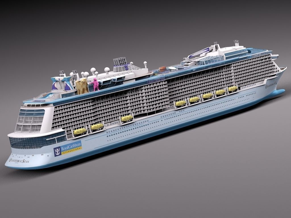 Quantum Of The Seas Cruise Ship 3D model_1