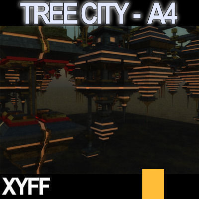 Xyff Tree City Block A4 Space Harbour 3D model_7