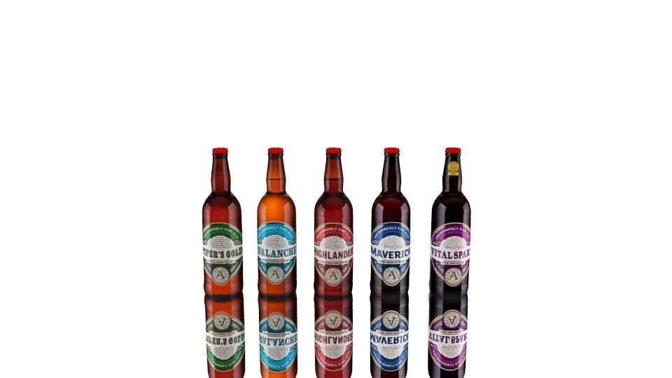 Bottles six of beer 3D model_0