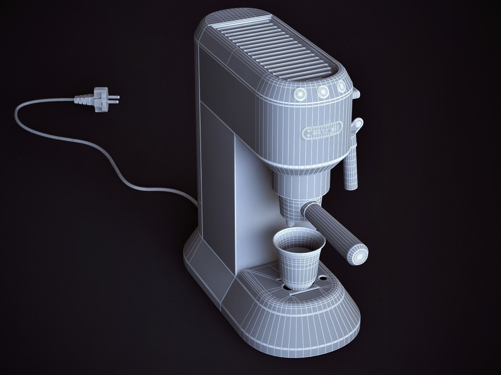 Coffee-machine Delonghi EC 680 3D model_4