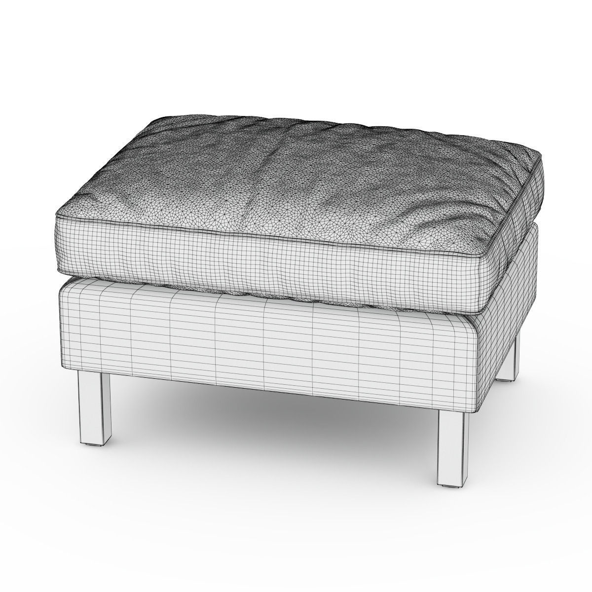 Pouf Mogensen 3D model_4