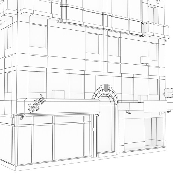 Building apartment 3D model_12