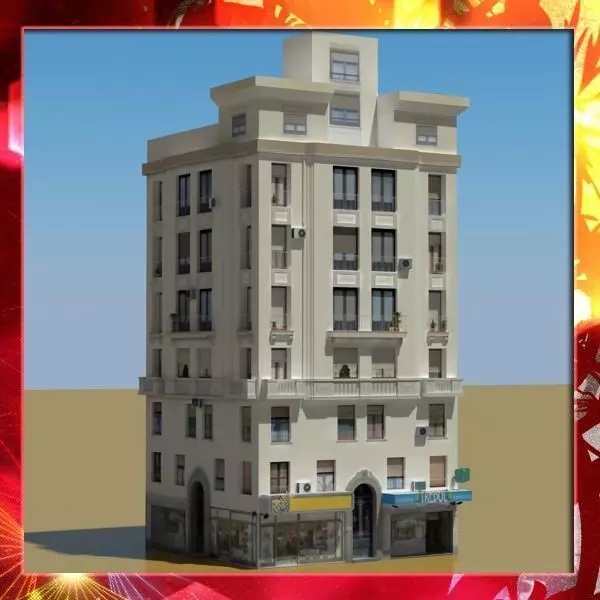 Building apartment 3D model_0