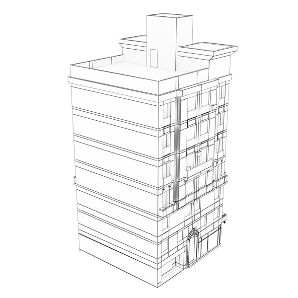 Building apartment 3D model_13