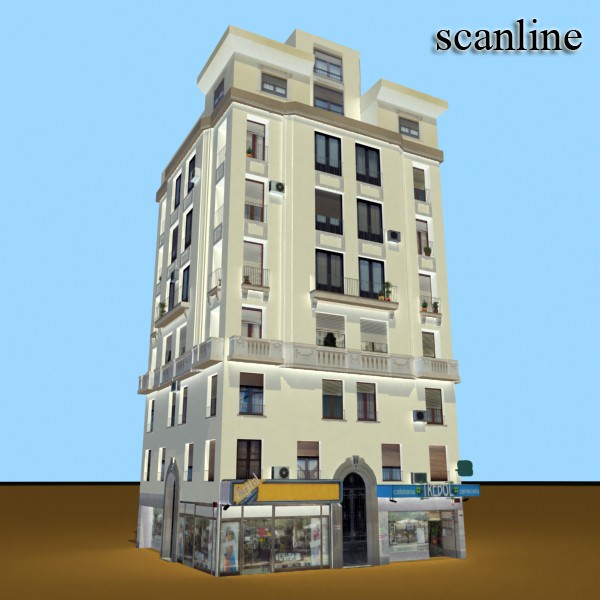 Building apartment 3D model_10
