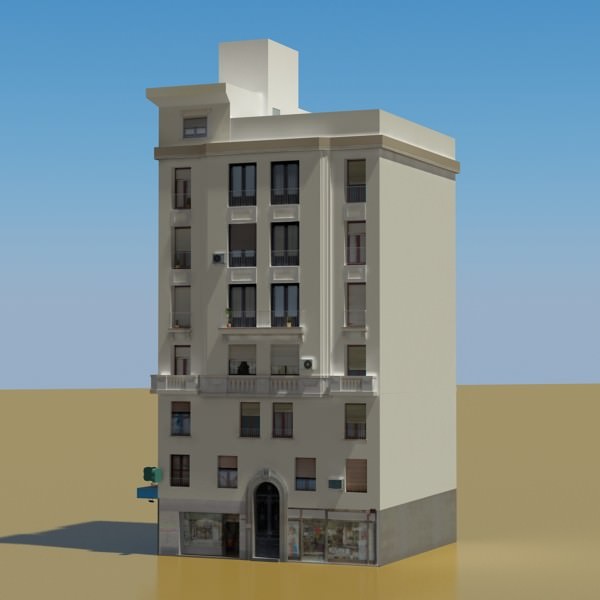 Building apartment 3D model_2