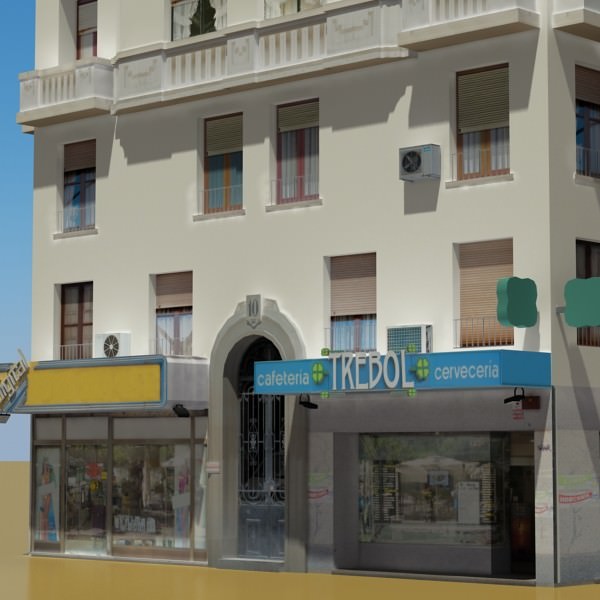 Building apartment 3D model_4