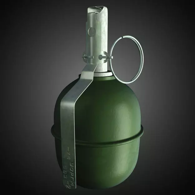 RGD 5 Frag grenade 3D model_0