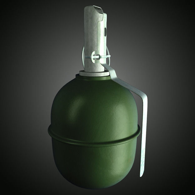 RGD 5 Frag grenade 3D model_1