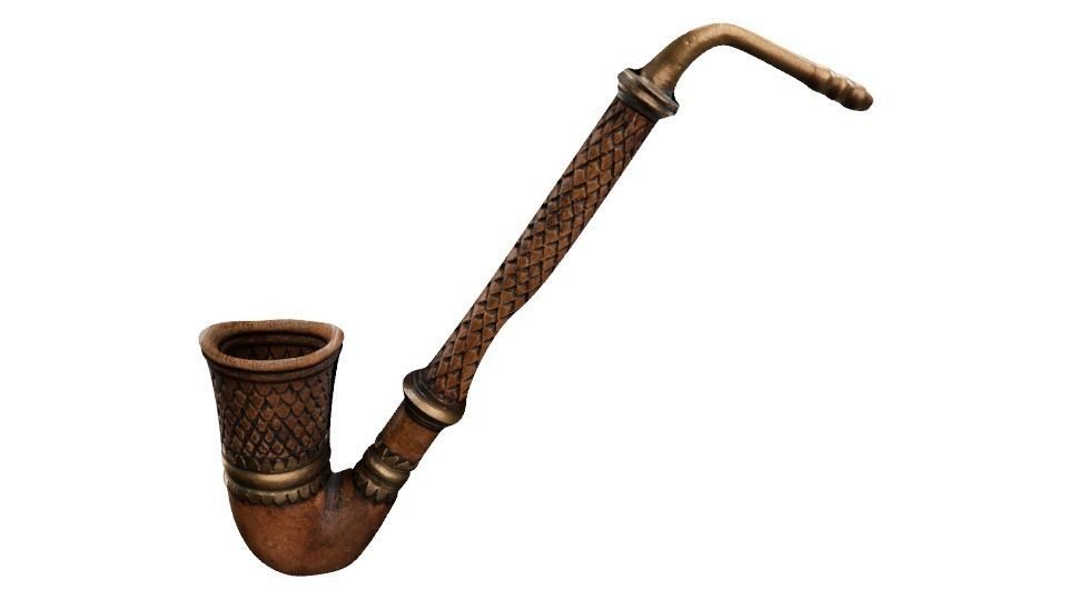 Hobbit Pipe Low-poly 3D model_2