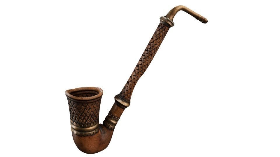 Hobbit Pipe Low-poly 3D model_1