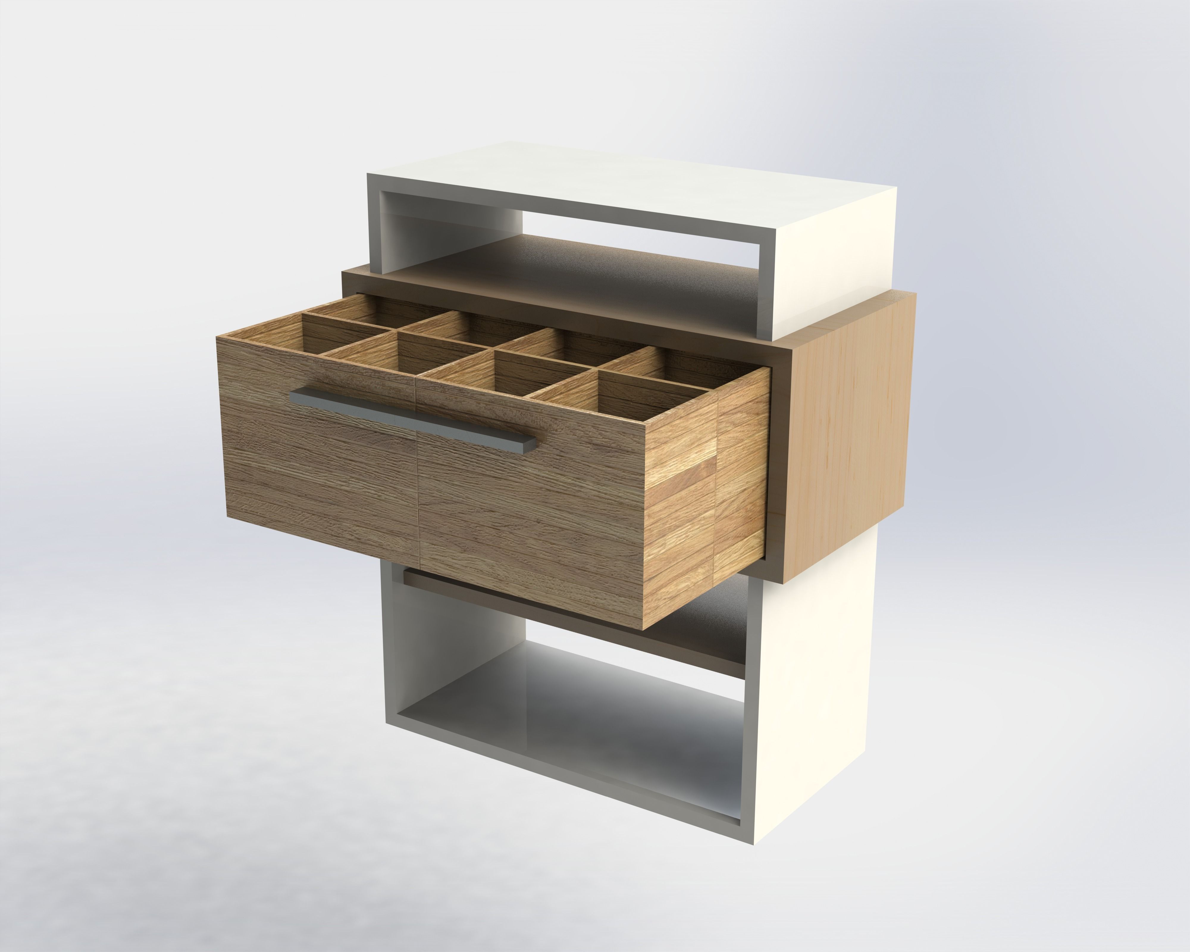 CABINET FOR SHOES - solidworks model 3D model_0