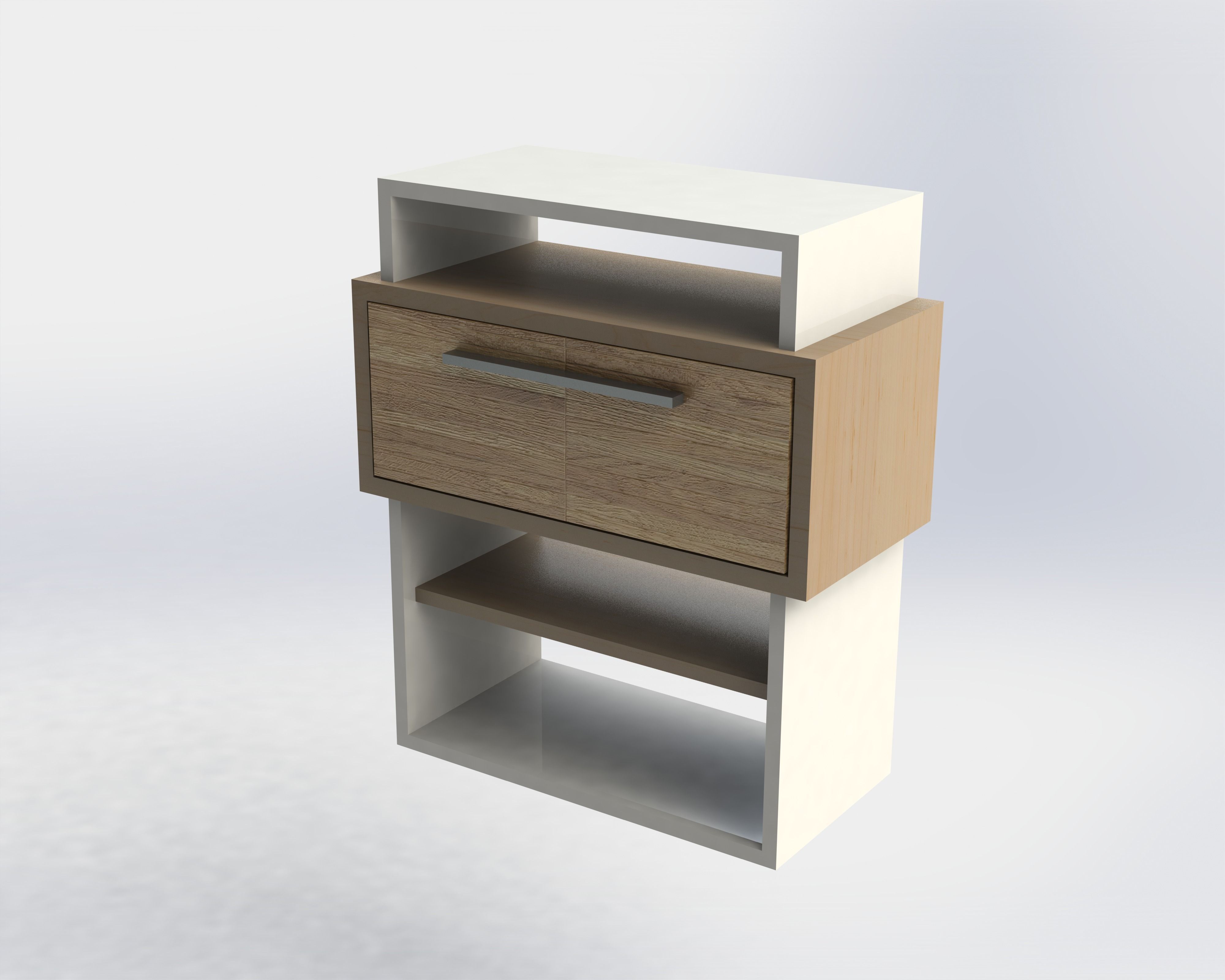 CABINET FOR SHOES - solidworks model 3D model_1