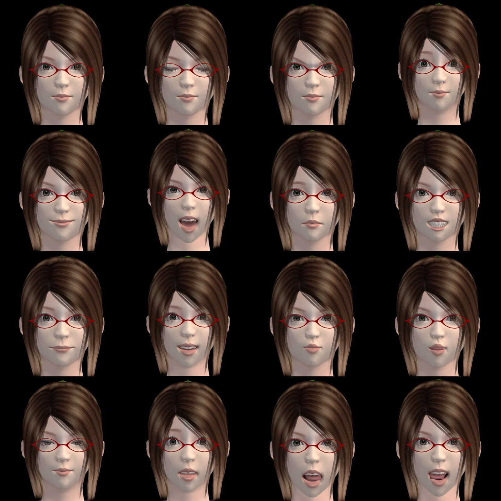 T pose rigged model of Natsumi in bunny outfit 3D model_3