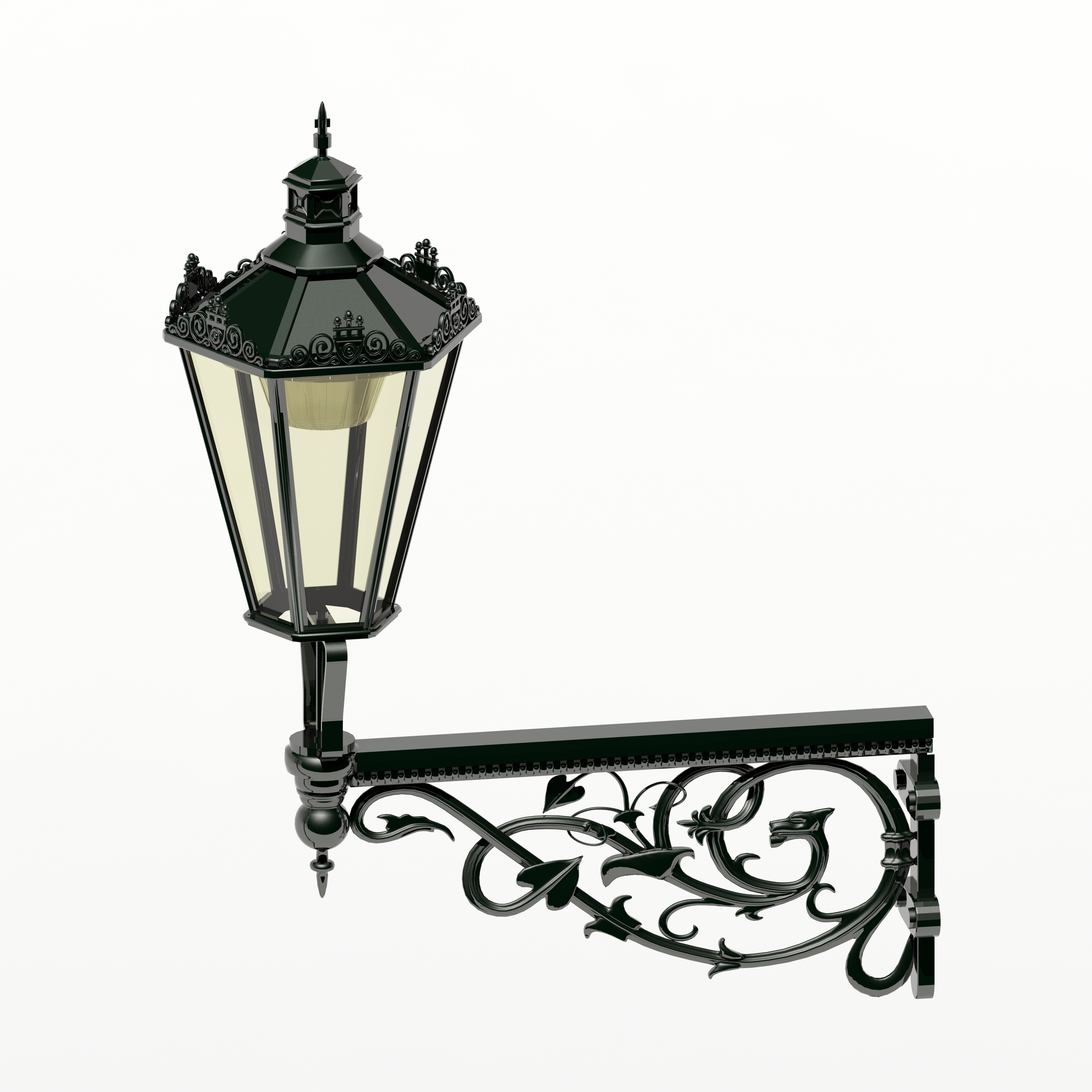 Prague Streetlamps 3D model_3