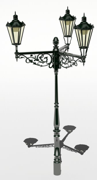 Prague Streetlamps 3D model_2
