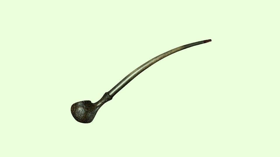 Bilbo Pipe Low-poly 3D model_0