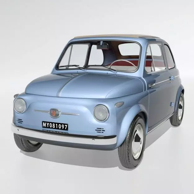 Fiat 500 Nuova 1958 3D model_0