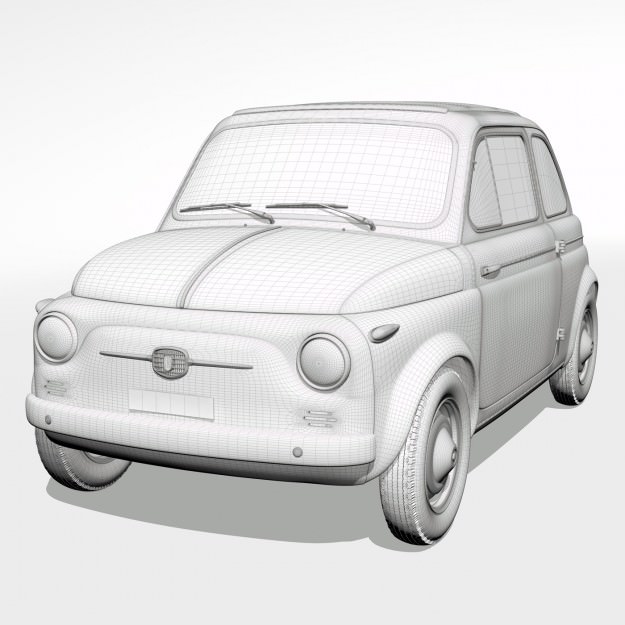 Fiat 500 Nuova 1958 3D model_10