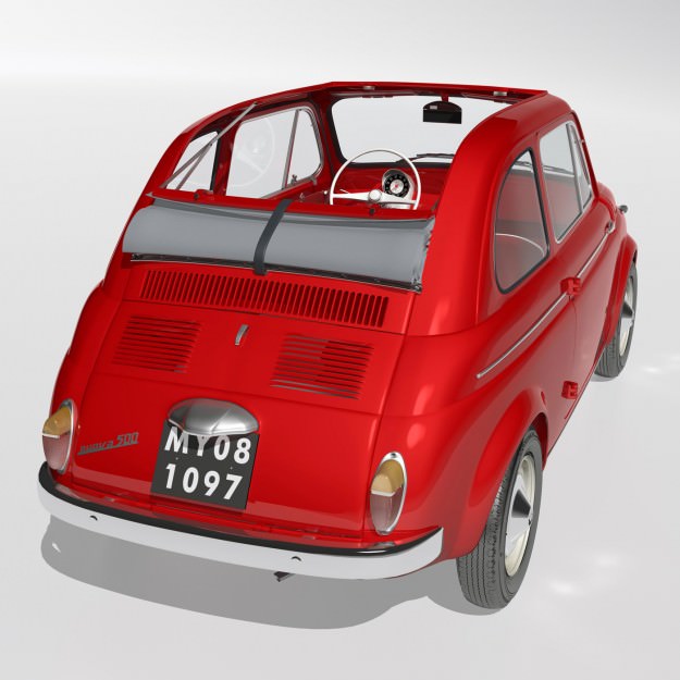 Fiat 500 Nuova 1958 3D model_7