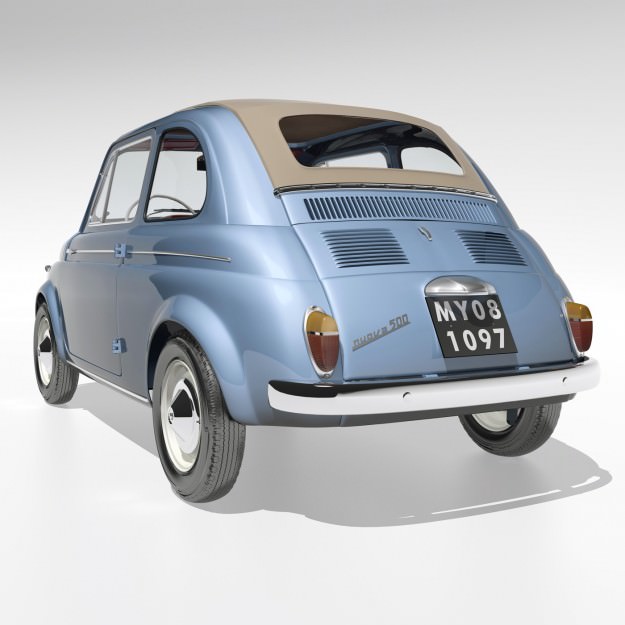 Fiat 500 Nuova 1958 3D model_5
