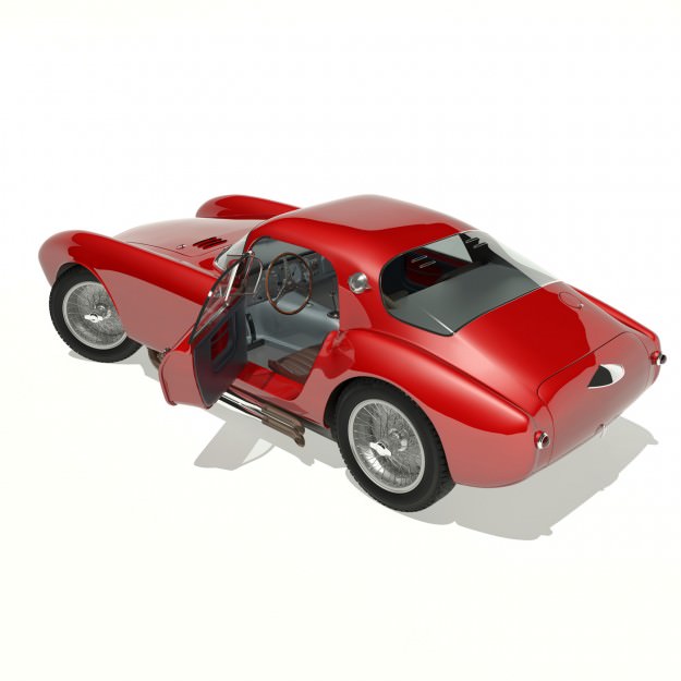 1953 Maserati A6 GCS 53 Pininfarina Berlinetta 3D model_9