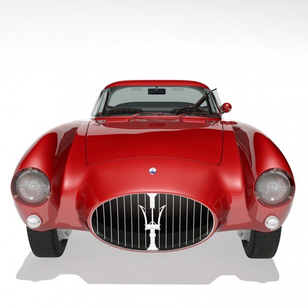 1953 Maserati A6 GCS 53 Pininfarina Berlinetta 3D model_5
