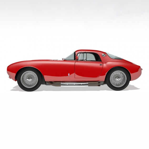 1953 Maserati A6 GCS 53 Pininfarina Berlinetta 3D model_10