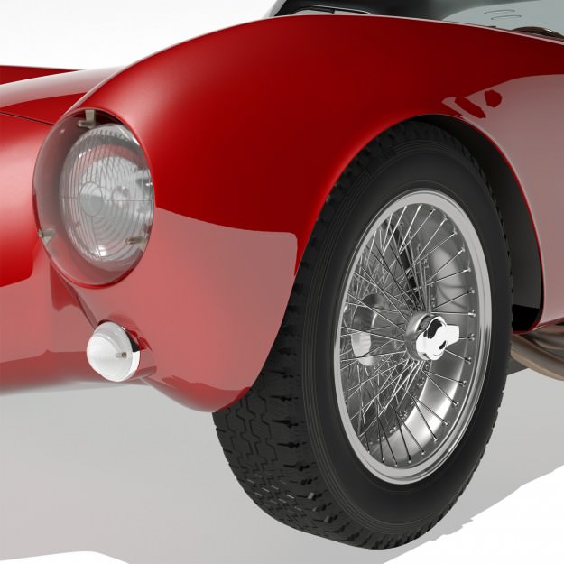 1953 Maserati A6 GCS 53 Pininfarina Berlinetta 3D model_2