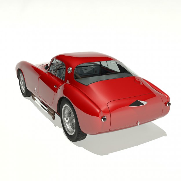 1953 Maserati A6 GCS 53 Pininfarina Berlinetta 3D model_7