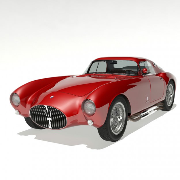 1953 Maserati A6 GCS 53 Pininfarina Berlinetta 3D model_3