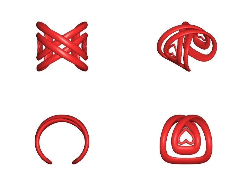 Infinite Love Bracelet Free 3D print model_3