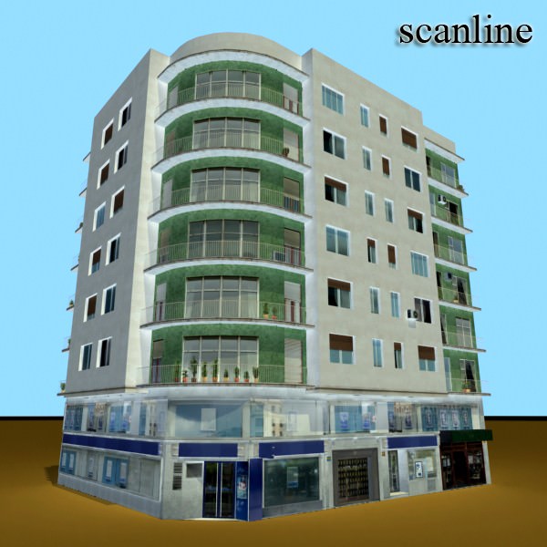 Building apartment - apartment 3D model_10