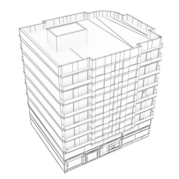 Building apartment - apartment 3D model_12