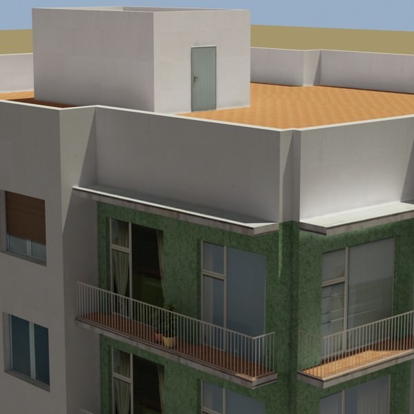Building apartment - apartment 3D model_6