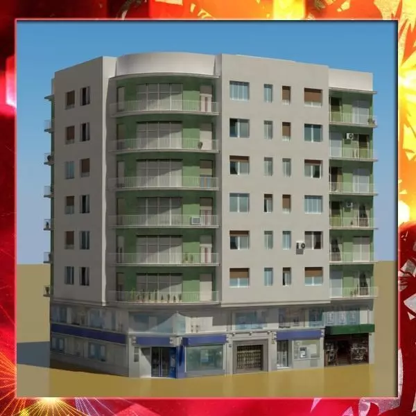 Building apartment - apartment 3D model_0