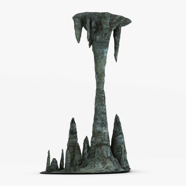 Stalactite column 3D model_3