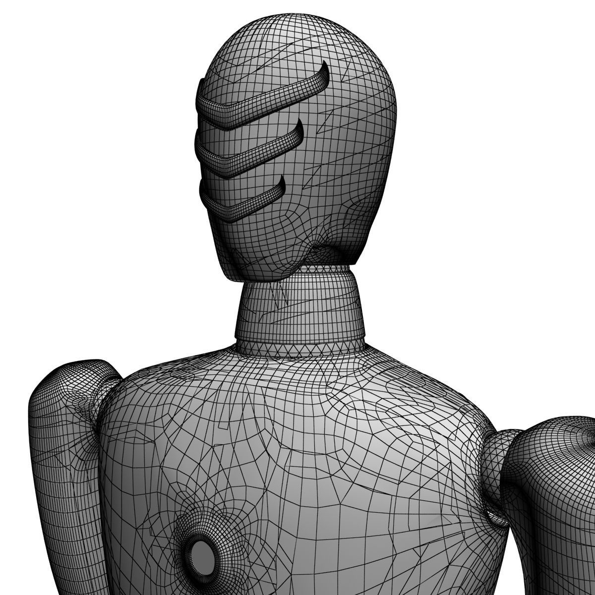 Glowing robot 3D model_5