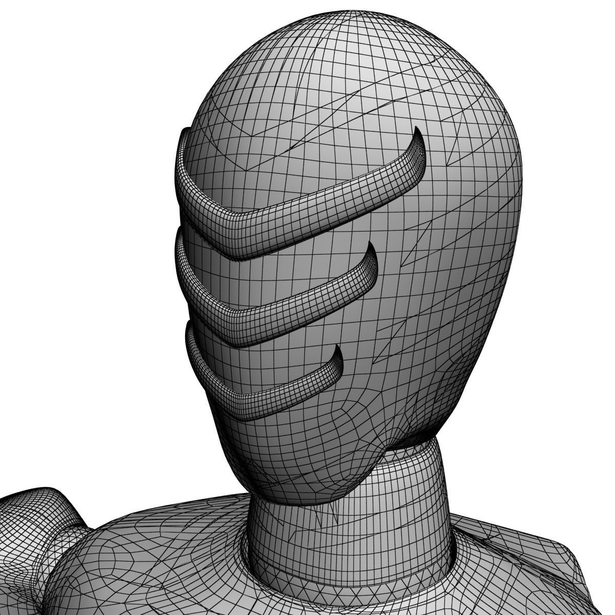 Glowing robot 3D model_9