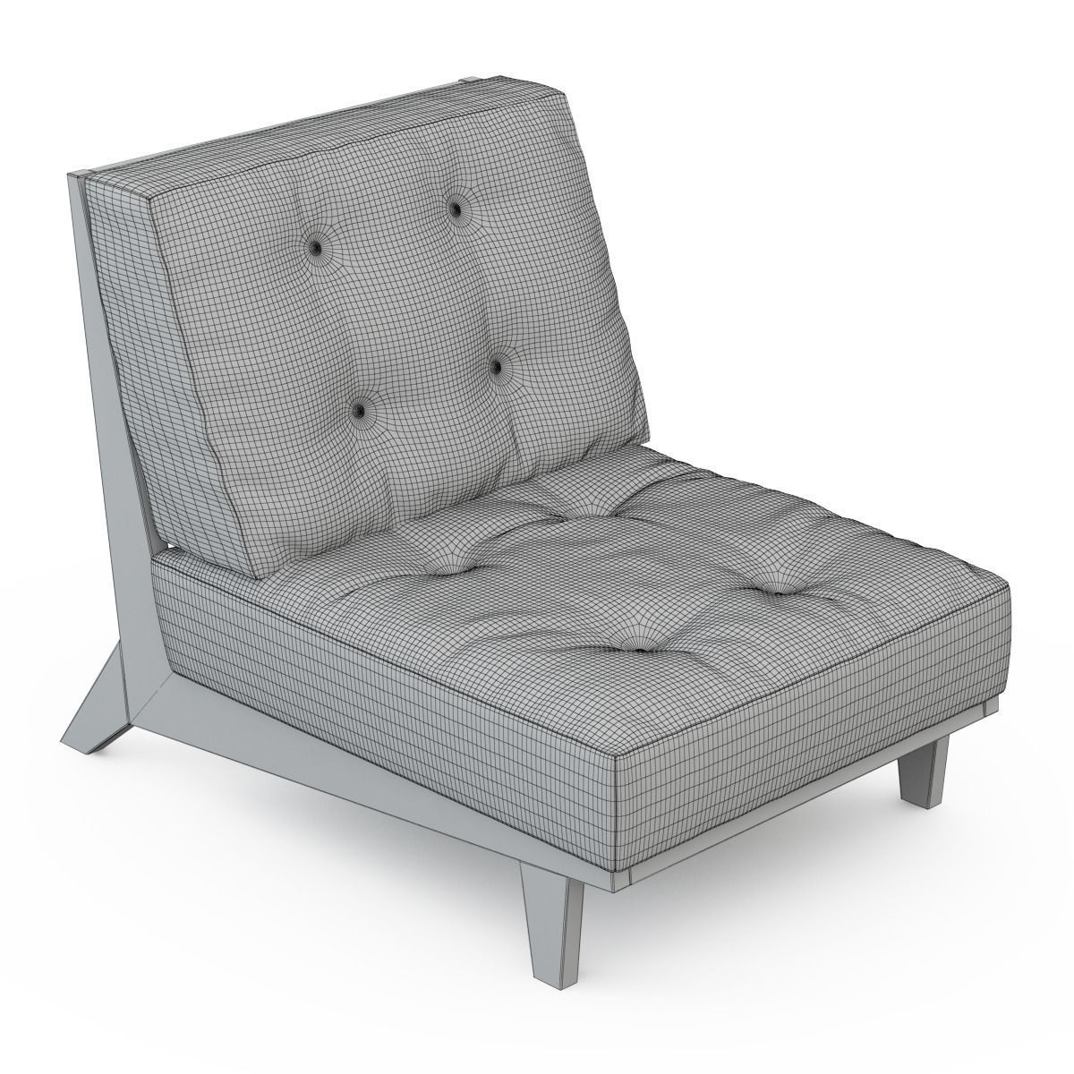 Armchair 3887 Zero 3D model_4