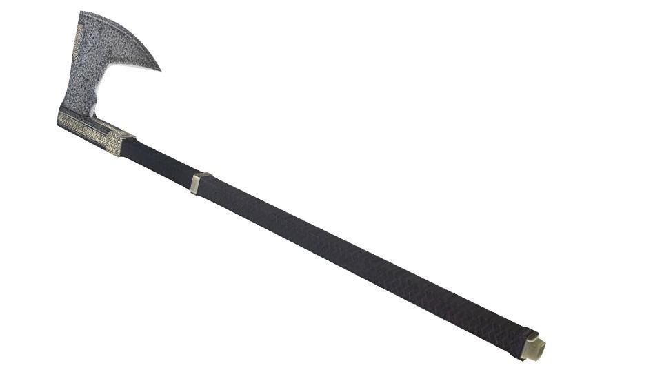 Gimli Ax  Low-poly 3D model_1