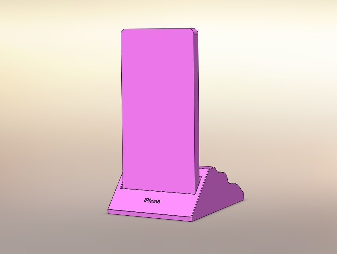 Stand for iPhone  3D print model_6