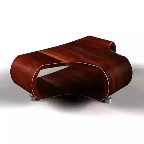 Table modern coffee with curved legs