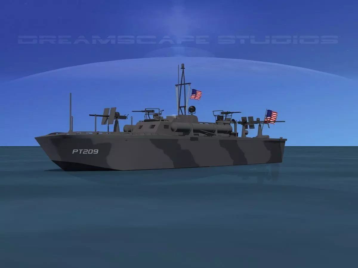 Elco PT Boat PT-209 3D model_0